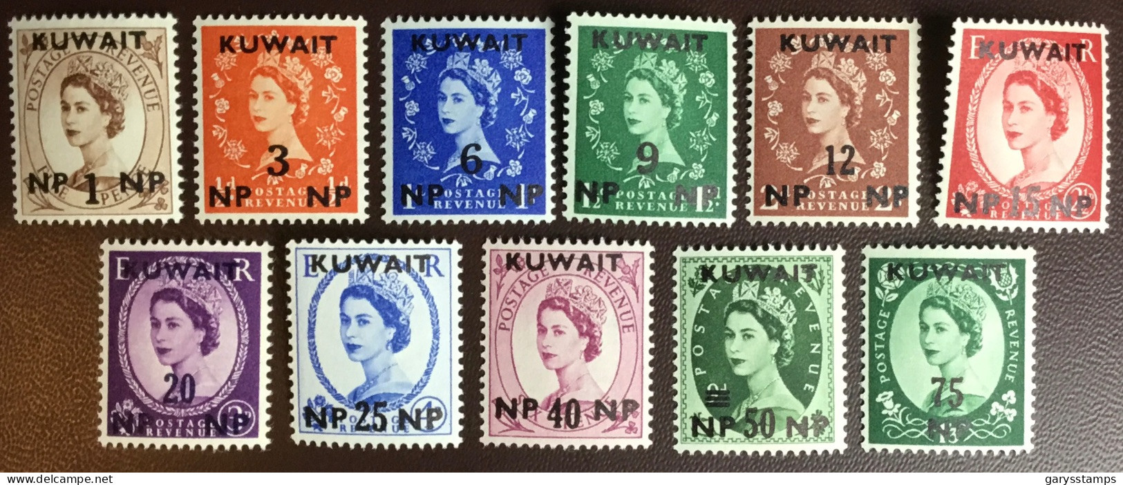 Kuwait 1957 - 1958 New Currency Definitives Set MNH - Kuwait