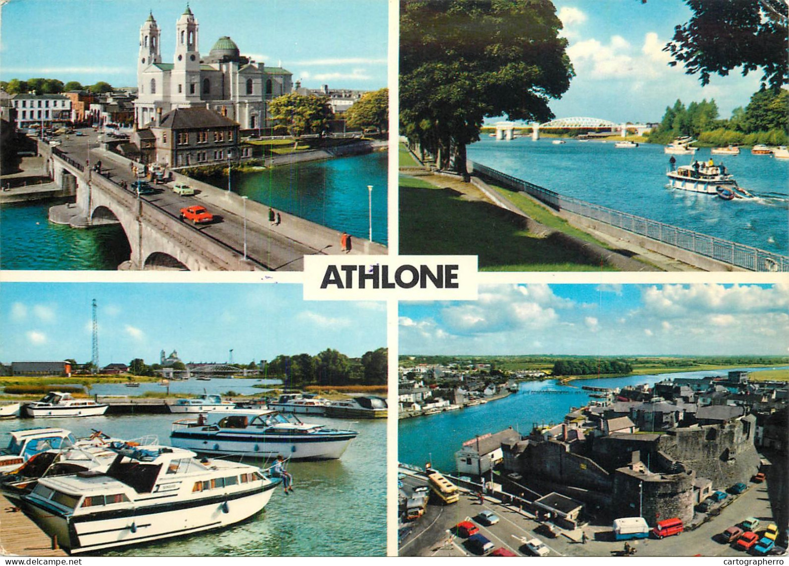 Navigation Sailing Vessels & Boats Themed Postcard Athlone Yacht - Segelboote