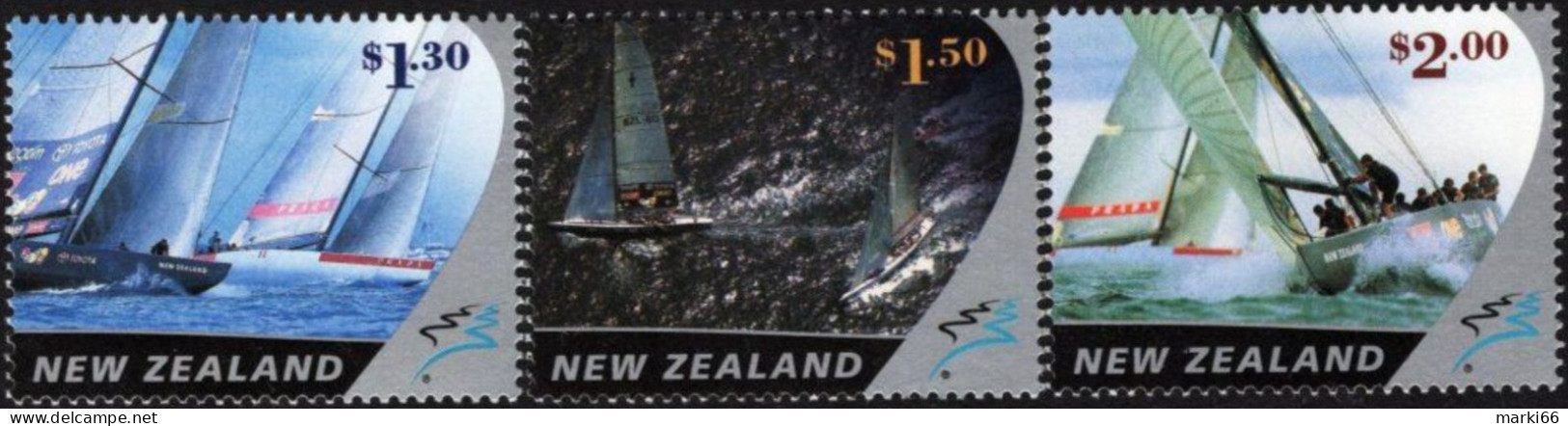 New Zealand - 2002 - America's Yacht Cup - Mint Stamp Set - Unused Stamps