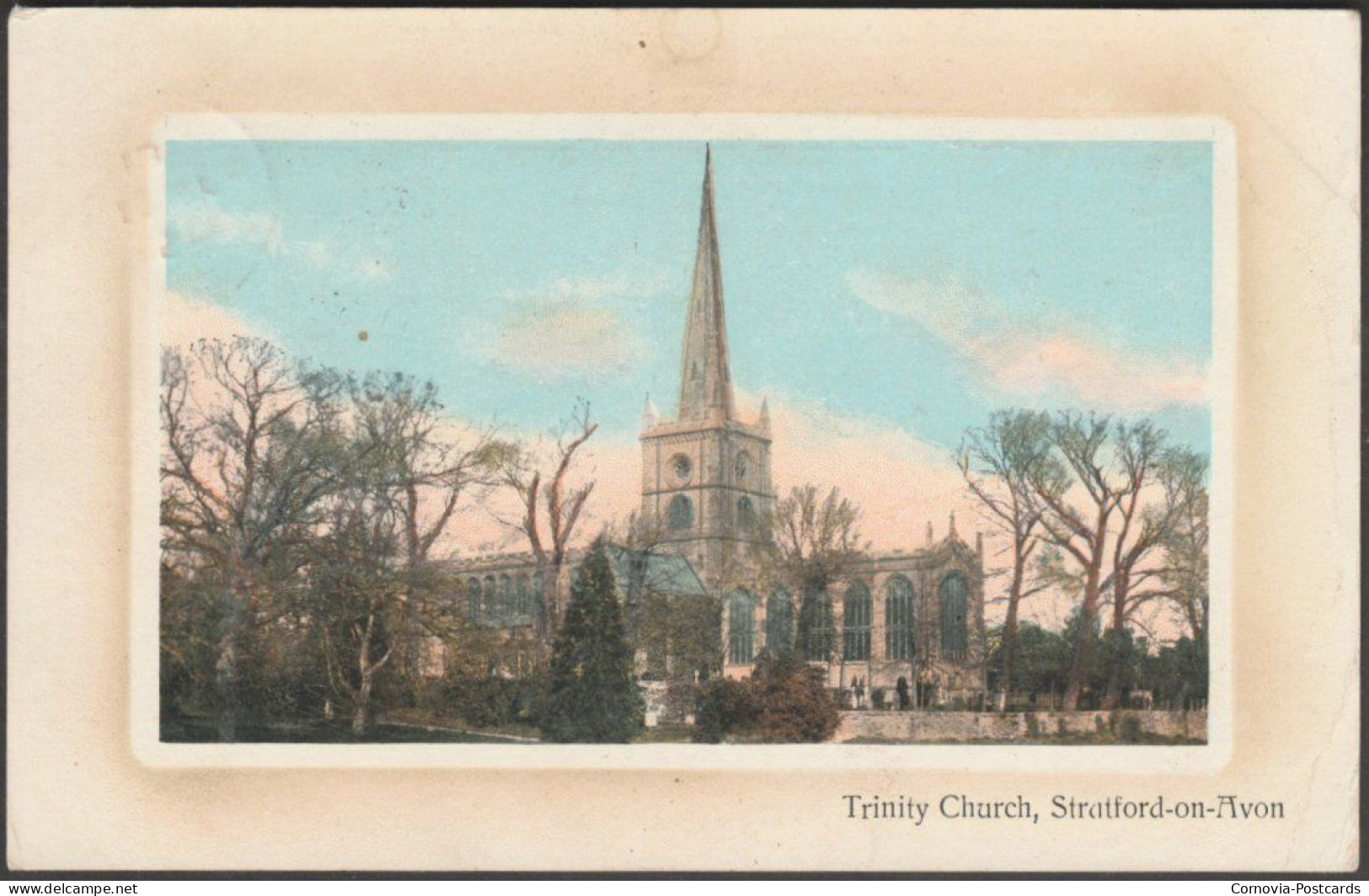 Trinity Church, Stratford-on-Avon, Warwickshire, 1918 - Postcard - Stratford Upon Avon