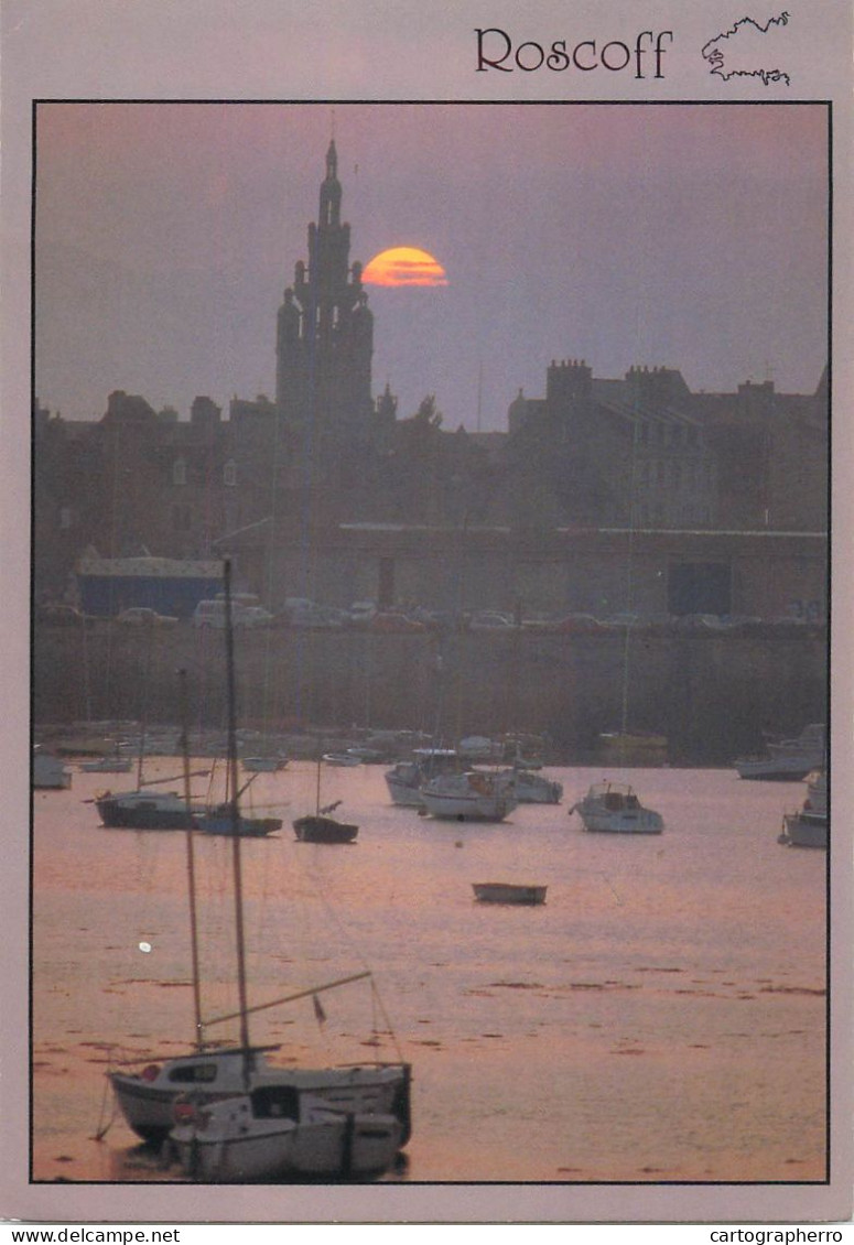 Navigation Sailing Vessels & Boats Themed Postcard Roscoff Yacht - Zeilboten