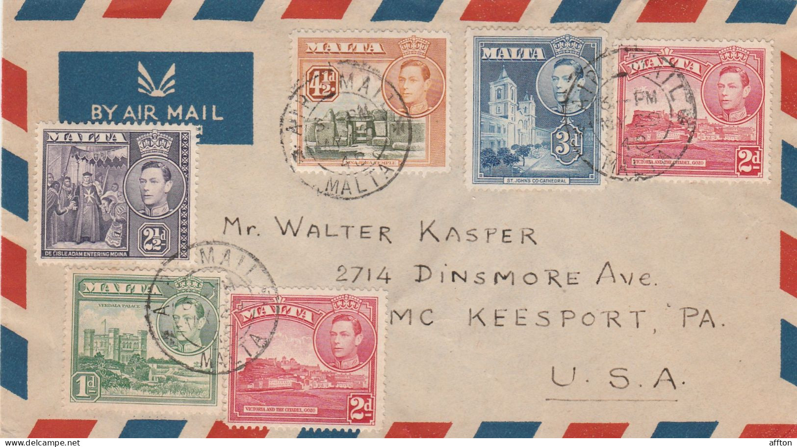 Malta Old Cover Mailed - Malte (...-1964)