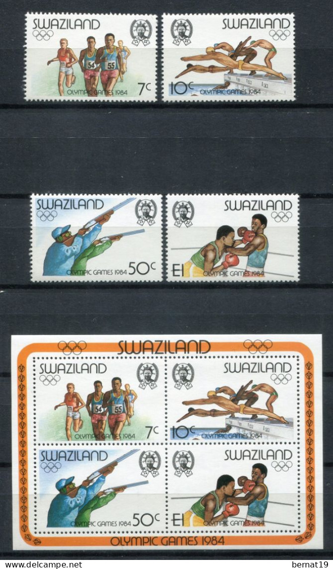 Swaziland 1984. Yvert 456-59 + Block 10 ** MNH. - Swaziland (1968-...)