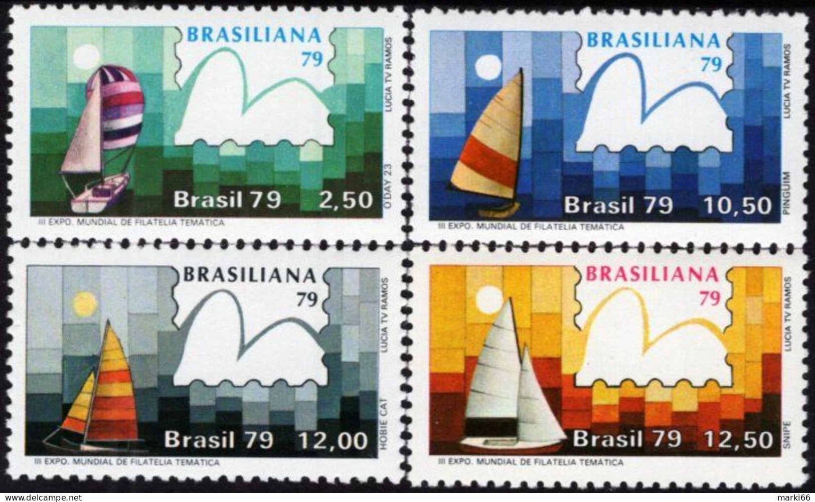 Brazil - 1979 - Brasiliana Yacht Race - Mint Stamp Set - Neufs