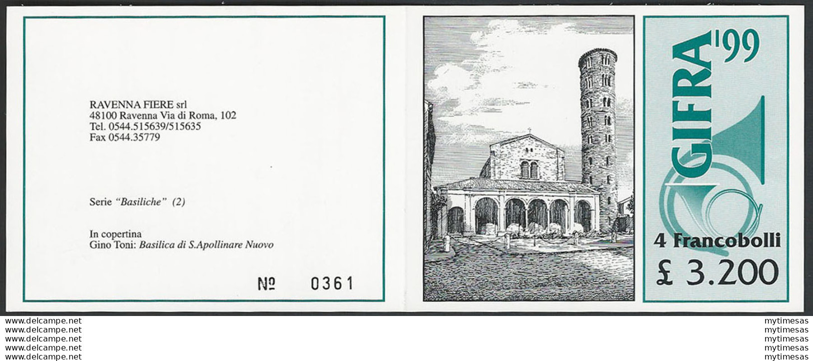 1999 Italia Libretto GIFRA Unificato N. LR10 - Autres & Non Classés