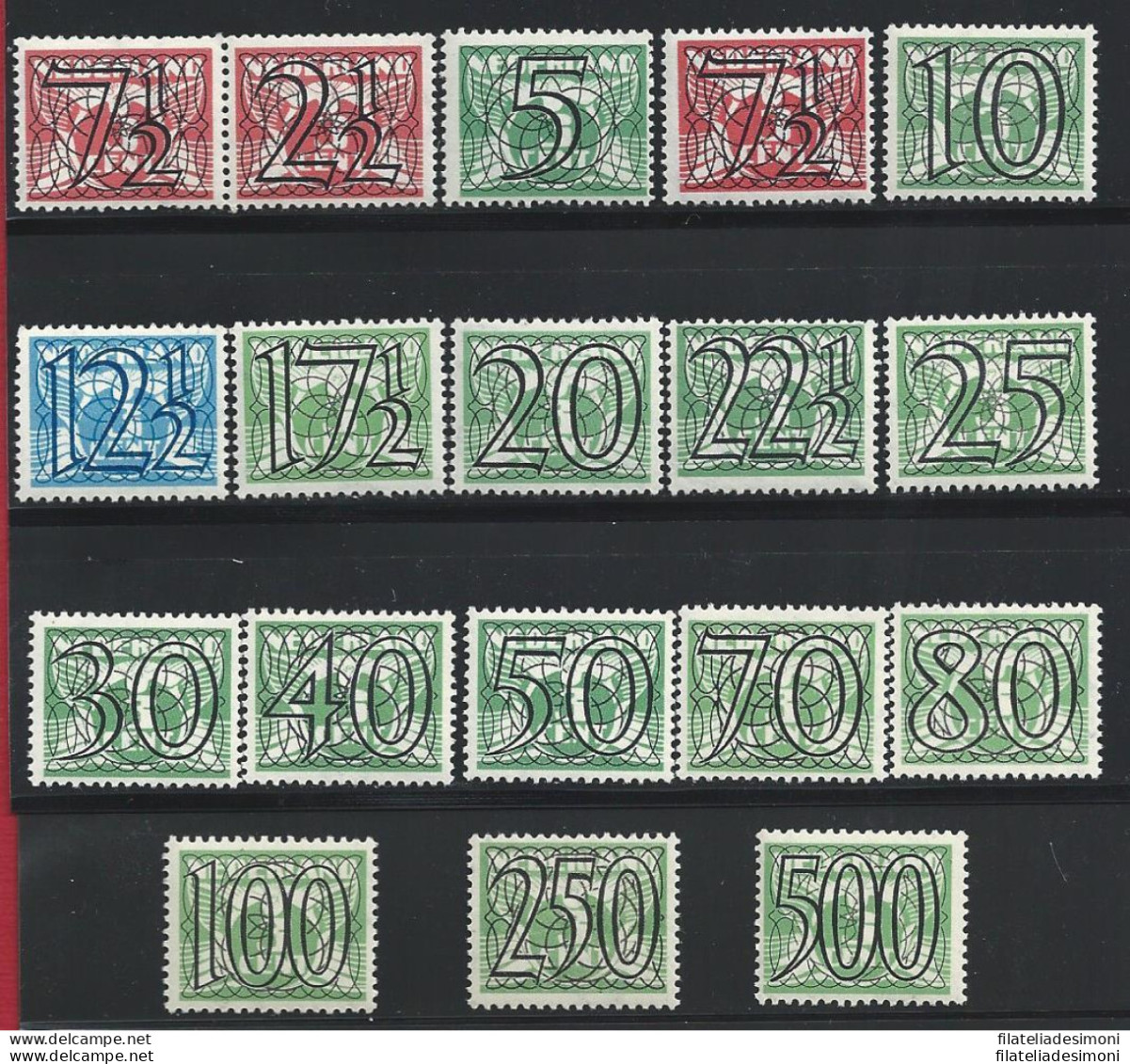 1940 OLANDA  - N° 347/364 + 349a  MNH/** - Other & Unclassified