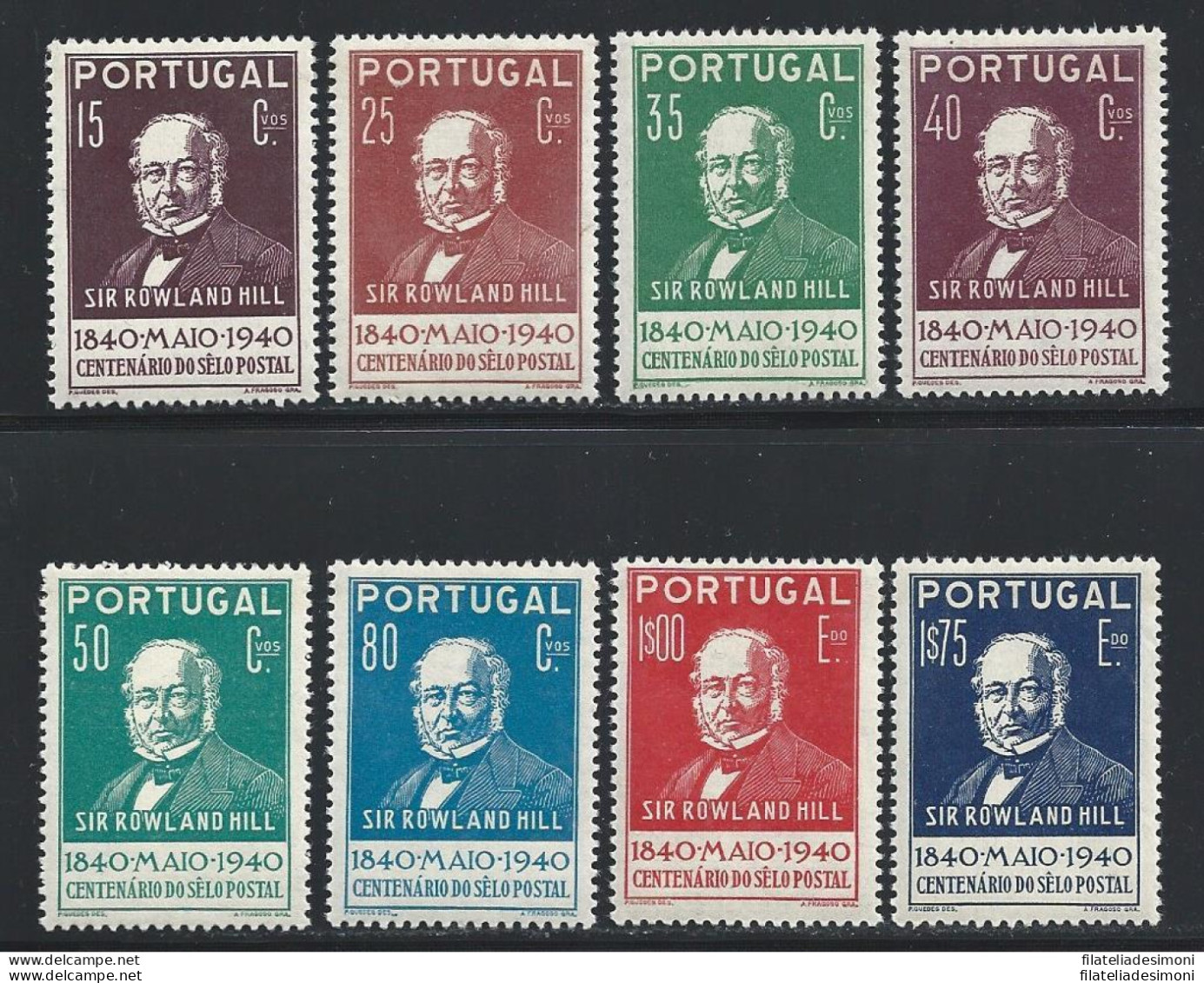 1940 PORTOGALLO , N° 600/607  8 Valori  MNH/** - Andere & Zonder Classificatie