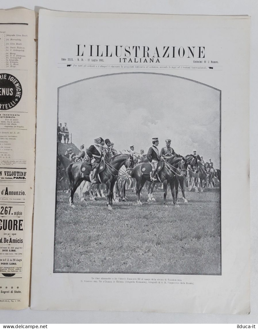 47845 L'illustrazione Italiana 1902 A. XXIX N. 30 - Vittorio Emanuele III Russia - Otros & Sin Clasificación