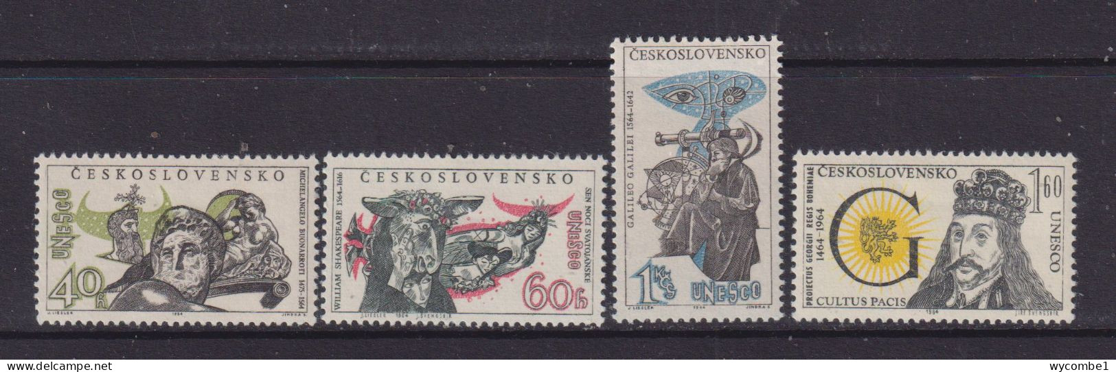 CZECHOSLOVAKIA  - 1964 UNESCO Set Never Hinged Mint - Ungebraucht