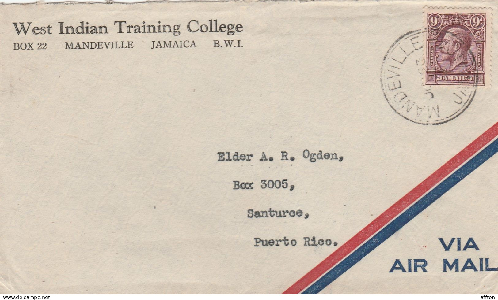 Jamaica Old Cover Mailed - Jamaica (...-1961)