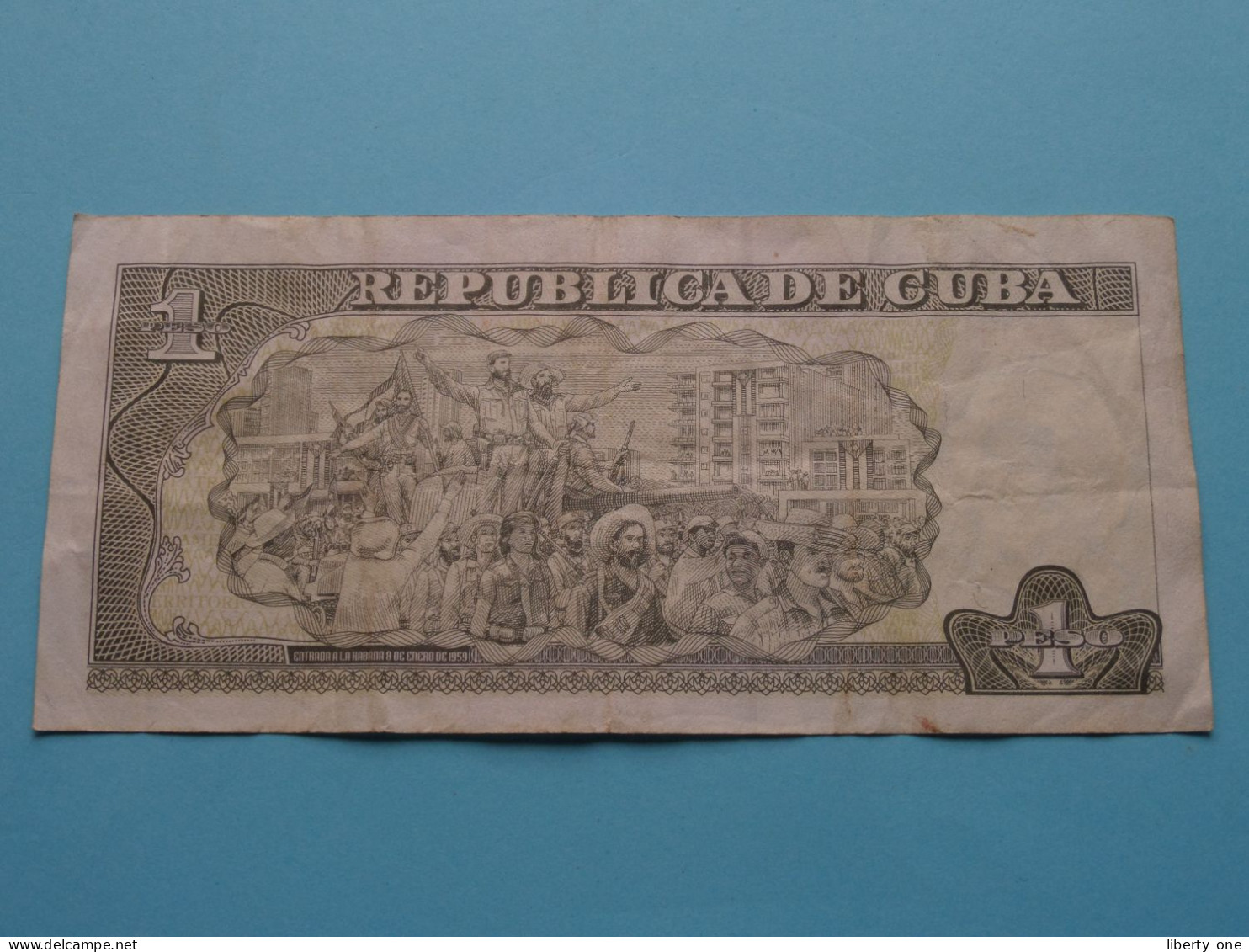 1 Peso ( 2010 ) Banco Central De CUBA ( For Grade, Please See Photo ) Circulated / BIC ! - Cuba