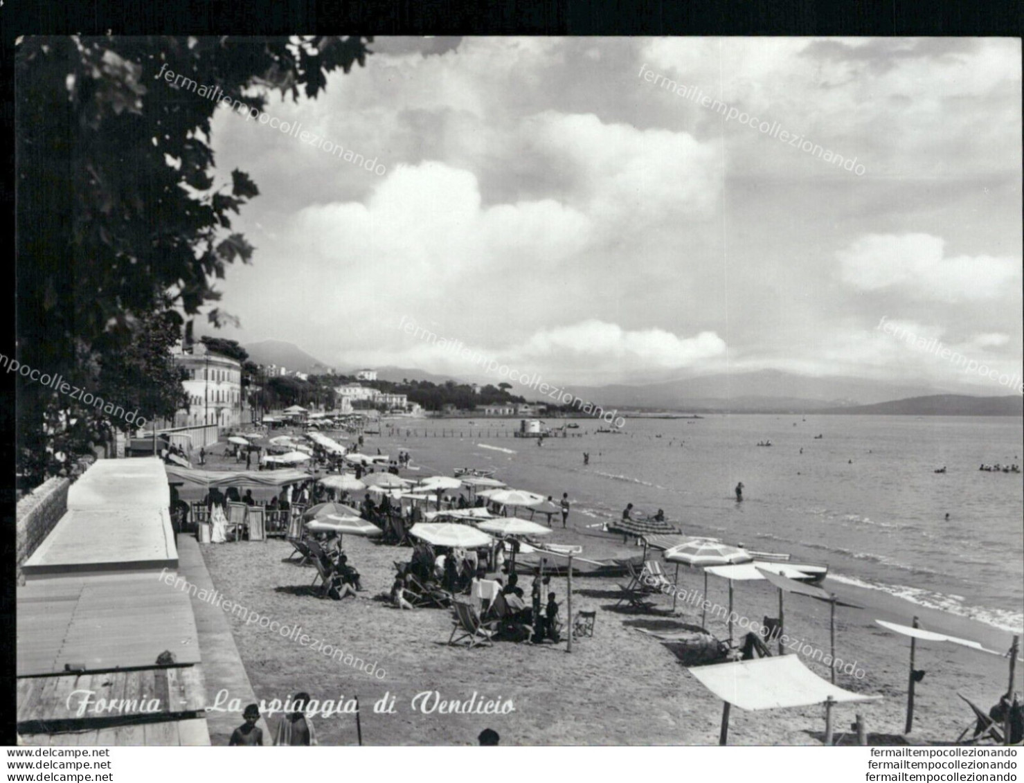 Ar525 Cartolina Formia La Spiaggia Di Vendicio Provincia Di Latina - Latina