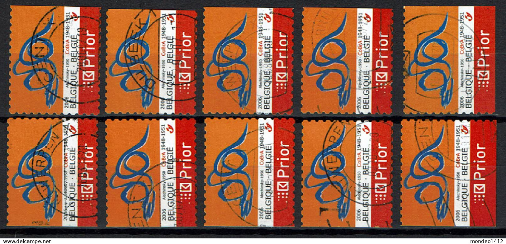 België OBP 3565 - Zegels Uit Boekje B67 - Cobra - Pierre Alechinsky - Used Stamps