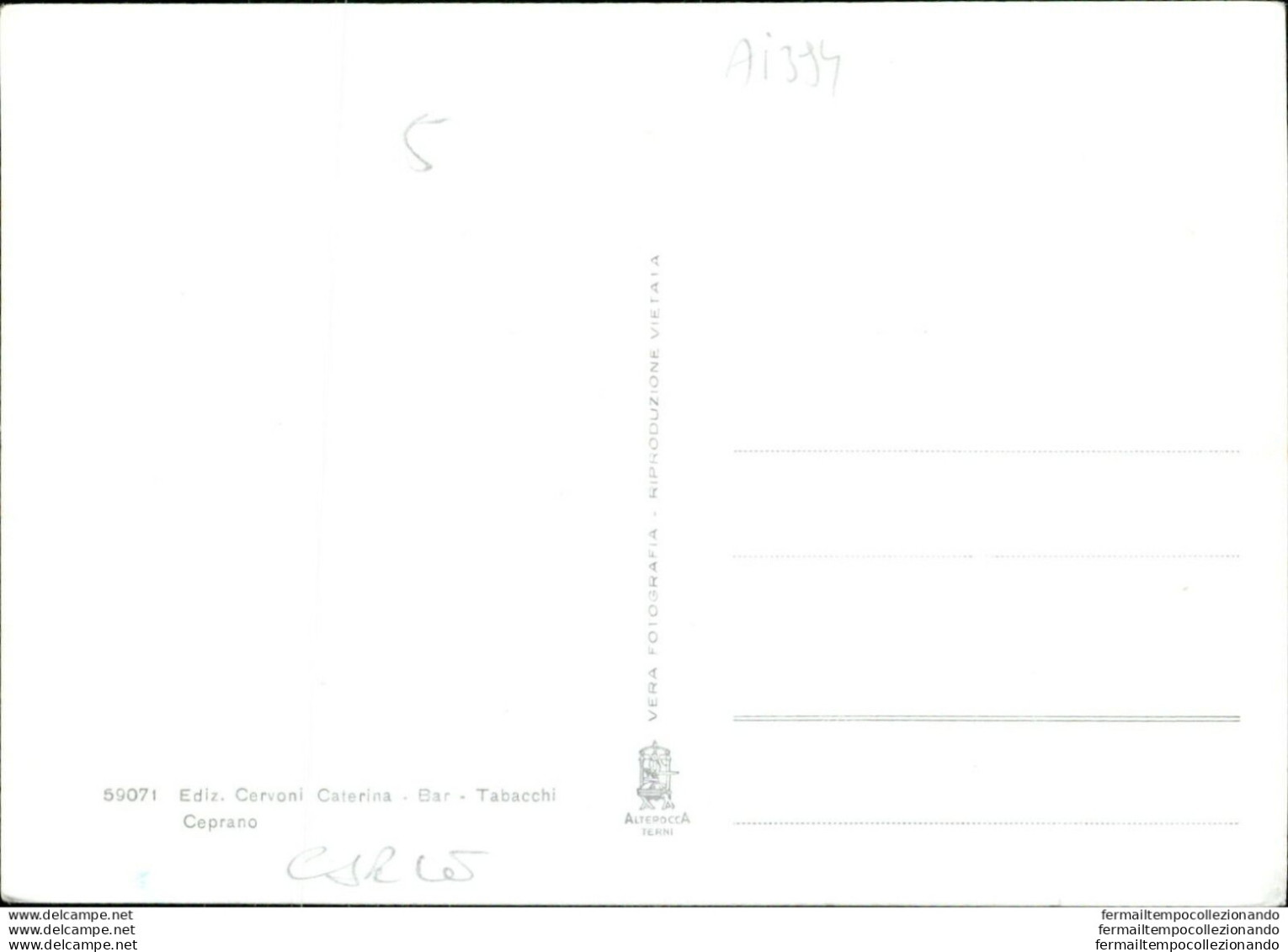 Ai394 Cartolina Ceprano Via Gioberti Notturno Provincia Di Frosinone - Frosinone