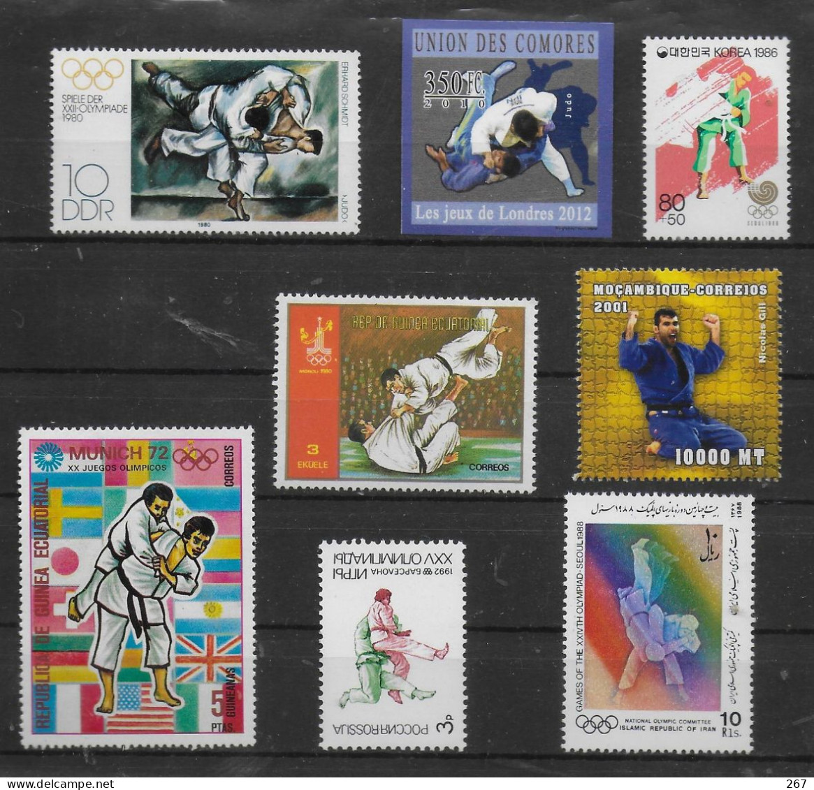 LOT   8 Valeurs    * *  Judo - Judo