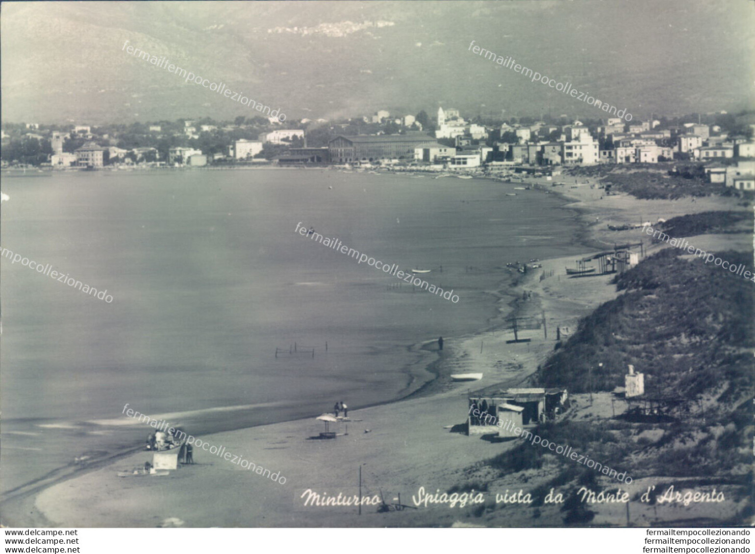 A1719 Cartolina Minturno Spiaggia Vista Da Monte D'argento Provincia Di Latina - Latina