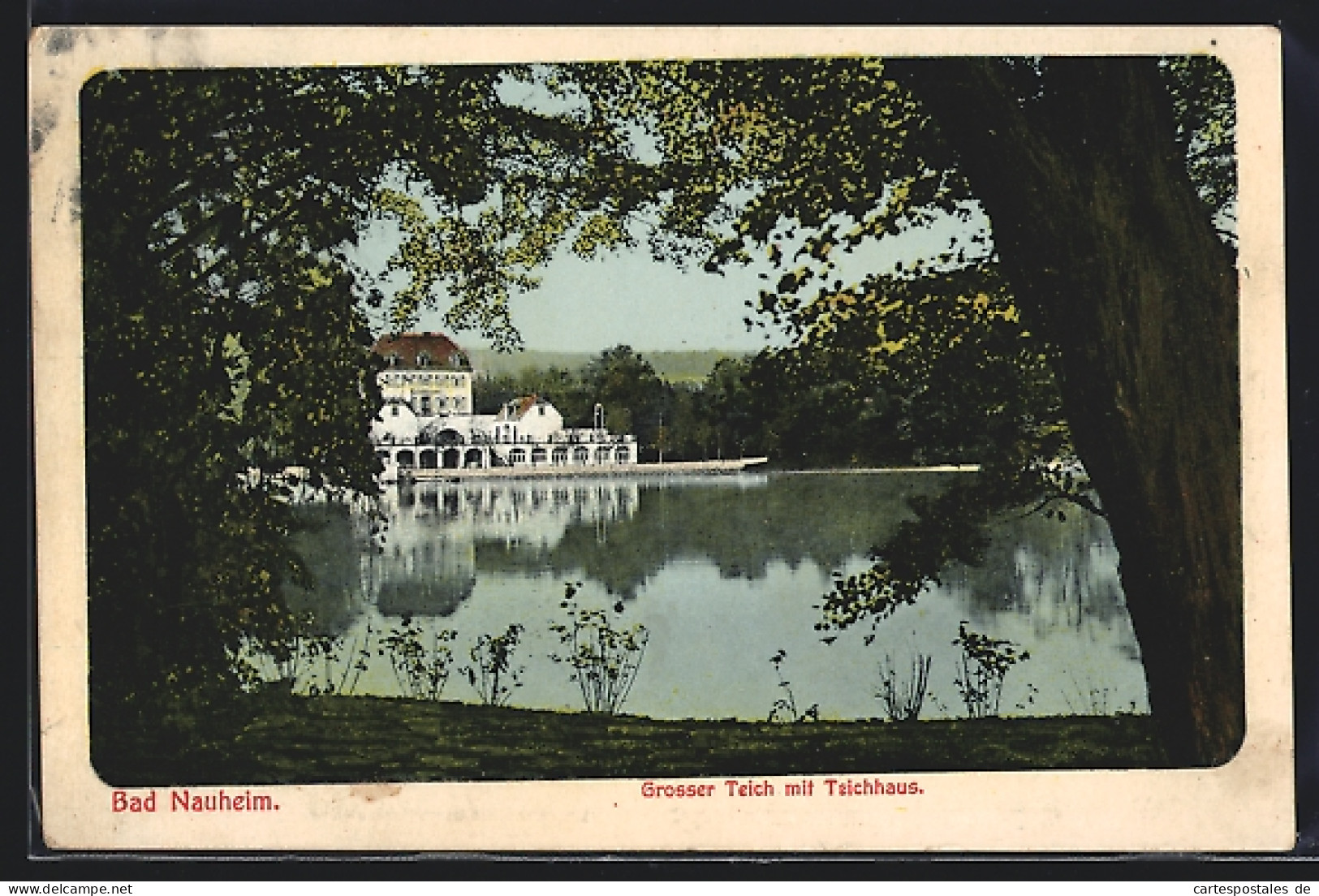 AK Bad Nauheim, Grosser Teich Mit Teichhaus  - Bad Nauheim