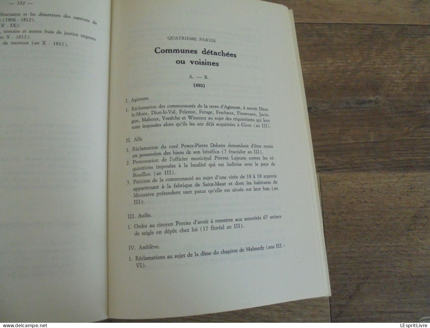 INVENTAIRE SES ARCHIVES Administration des Forêts Régionalisme Ardenne Gaume Semois Forêt Bois Virton Arlon Messancy