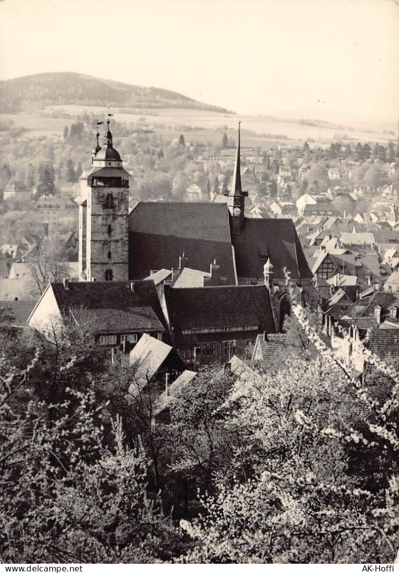 Schmalkalden I. Thür., Ortsansicht Mit Kirche - Schmalkalden