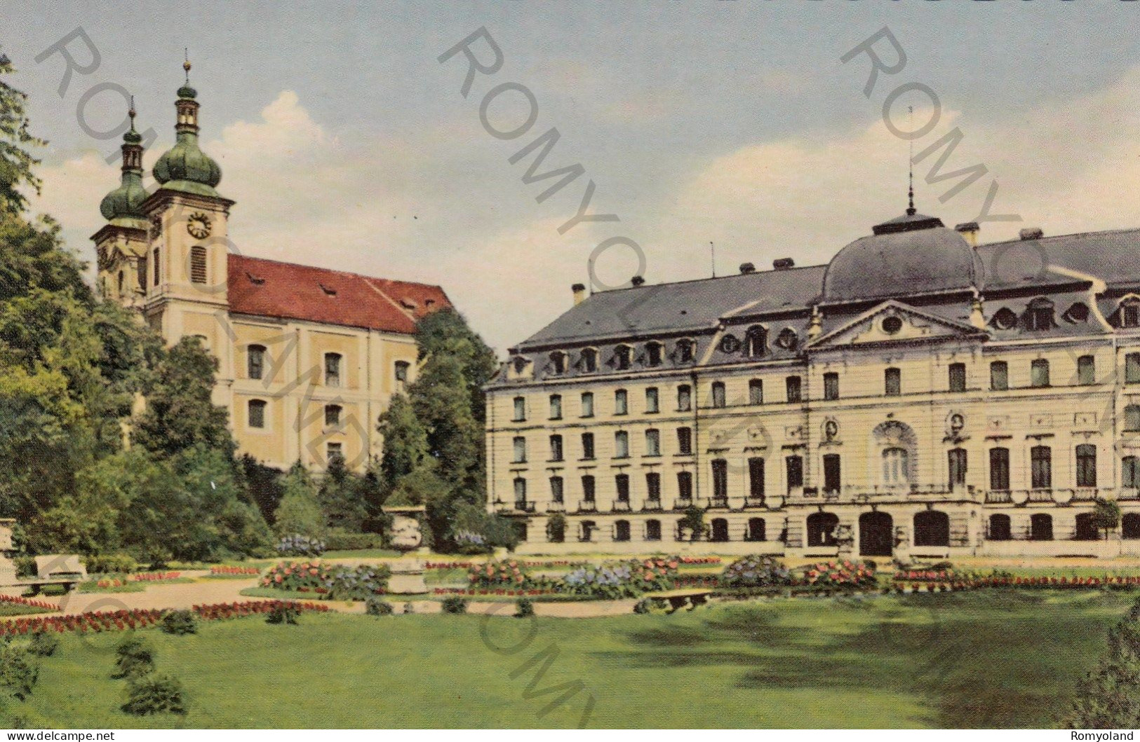 CARTOLINA  C9 DONAUESCHINGEN,BADEN-WUERTTEMBERG,GERMANIA-AN DER DONAUQUELLE STADKIRCHE,SCHLOSS-NON VIAGGIATA - Donaueschingen