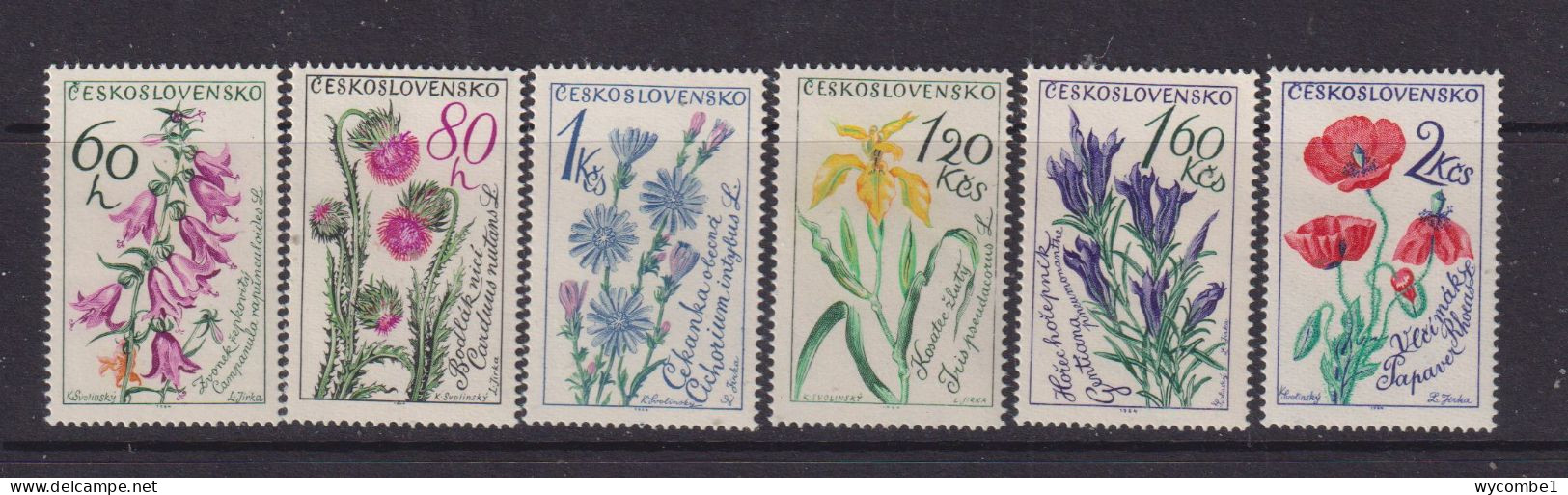 CZECHOSLOVAKIA  - 1964 Wild Flowers Set Never Hinged Mint - Neufs