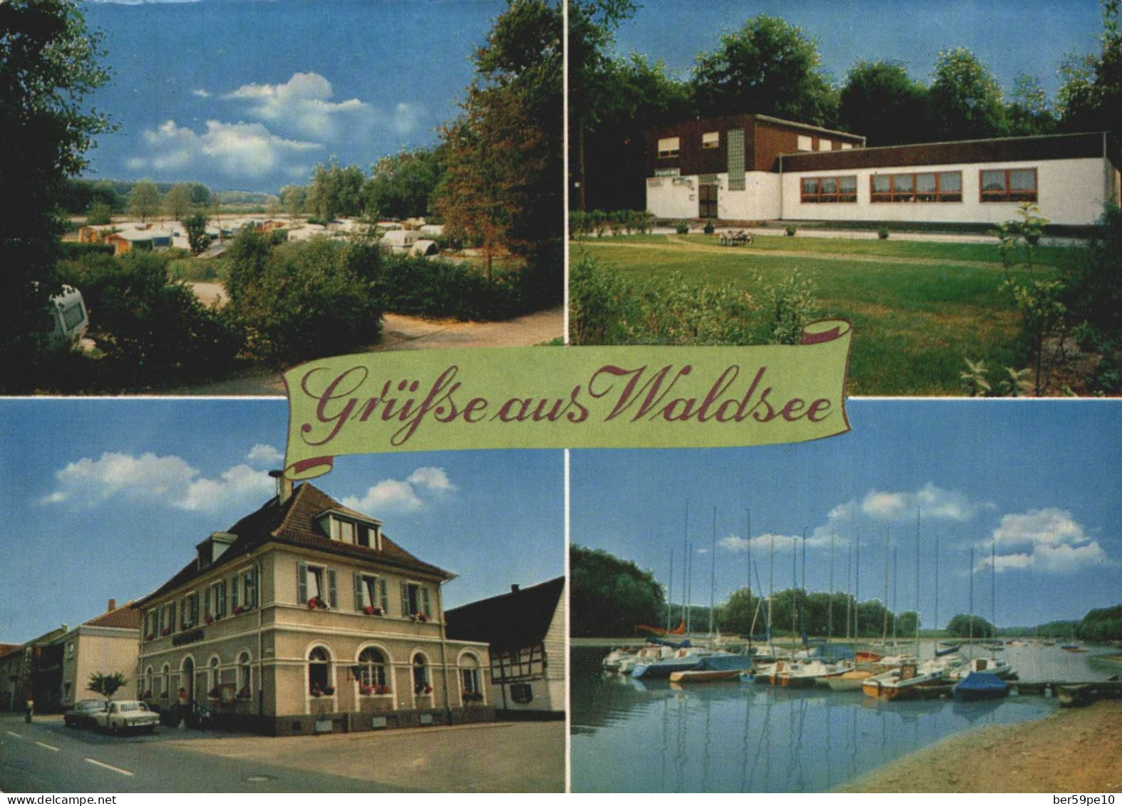 ALLEMAGNE WALDSEE / PFALZ Beliebtes Erholungsgebiet Zwischen Rhein Und Hardt Mehrbildkarte - Ludwigshafen