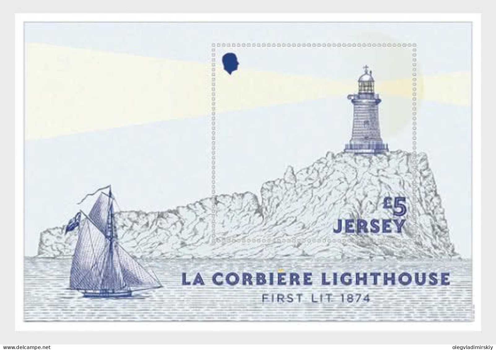 Jersey UK Great Britain 2024 50 Years Of La Corbière Lighthouse Block MNH - Jersey