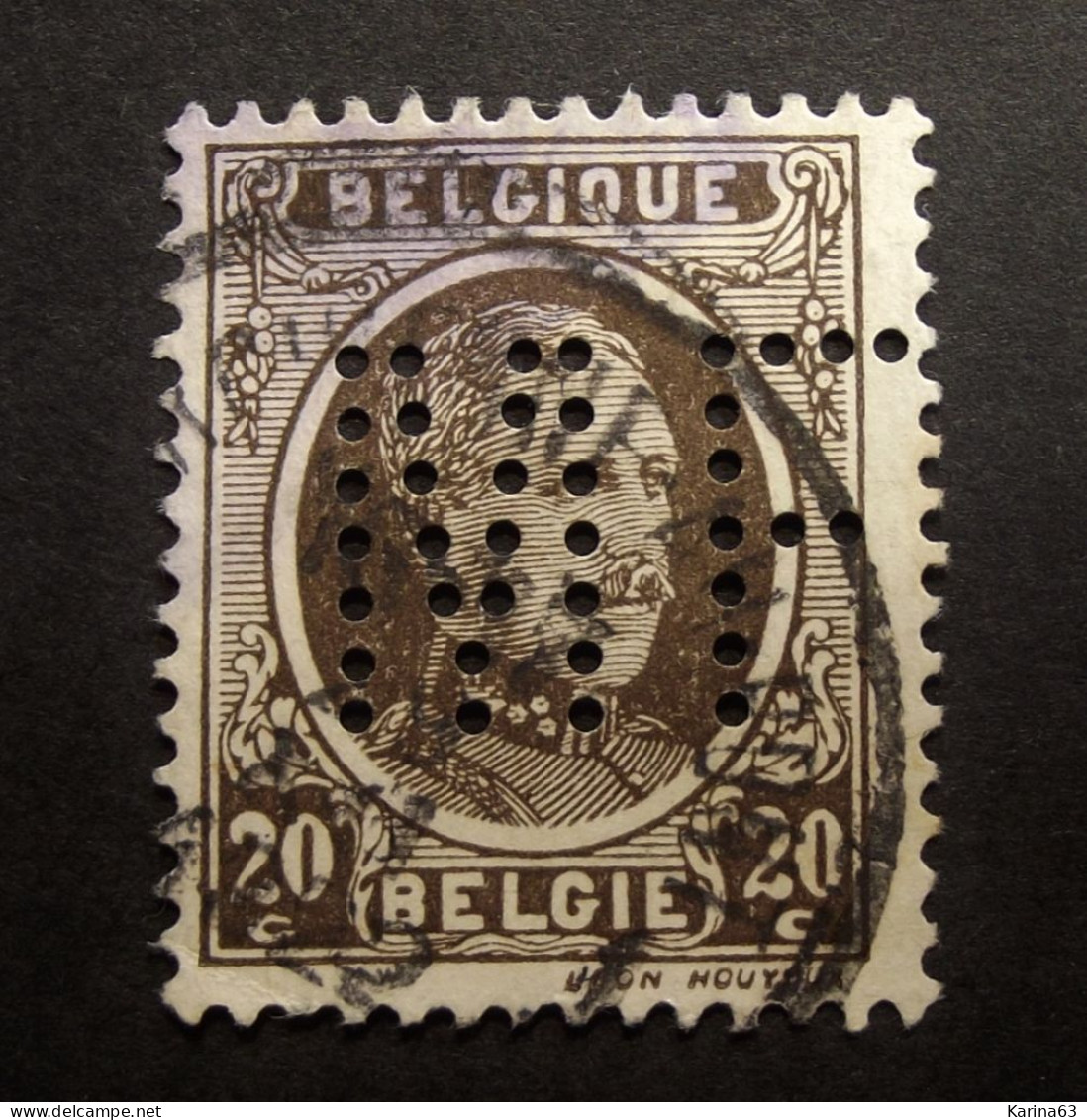 België - Belgique  Perfin - Perforé - M F - S.A. Charbonnages De Monceau-Fontaine & Du Martinet  - Monceau S. Sambre - 1909-34