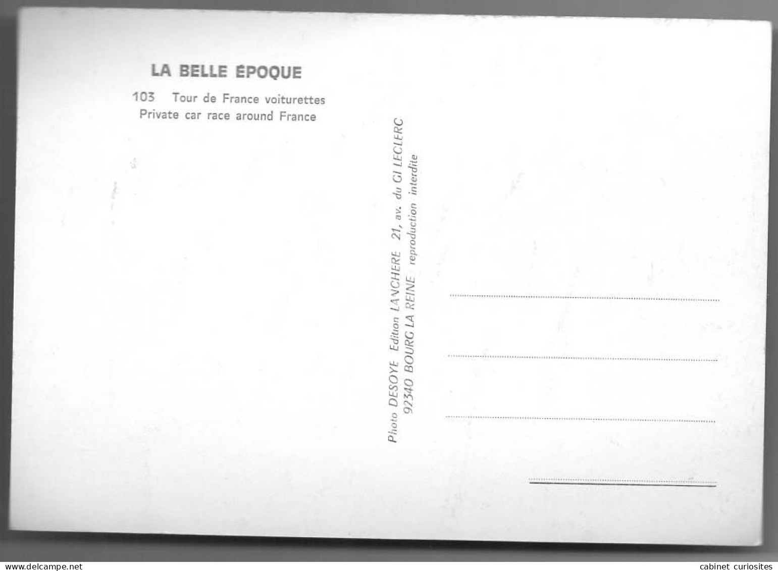 AUTOMOBILE ANCIENNE - Voiture à Capote - Beau Plan - Belle Photo - Animée - Edition La Belle Époque - Turismo