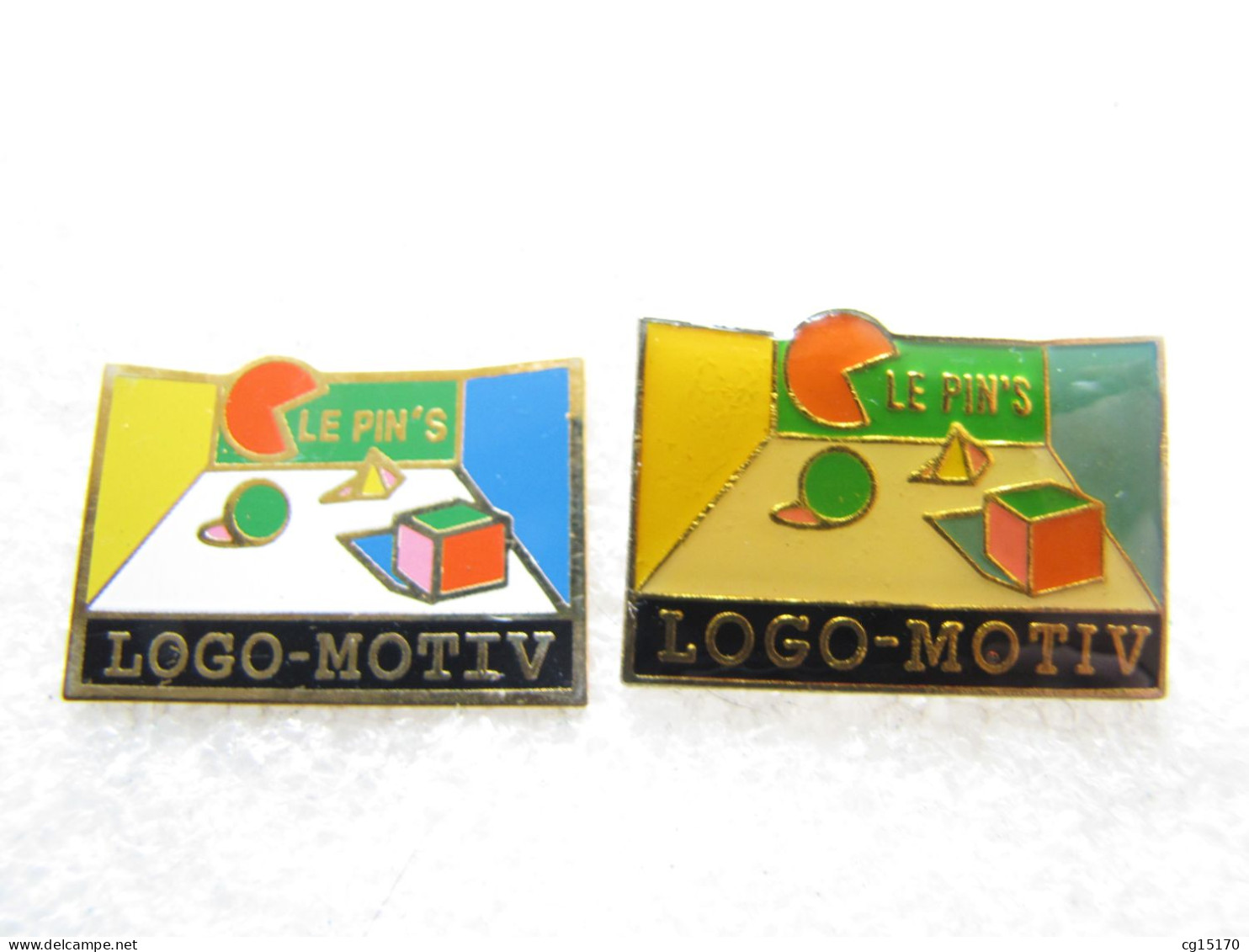 PIN'S     LOT  2  LOGO MOTIV    LE PIN'S - Andere & Zonder Classificatie