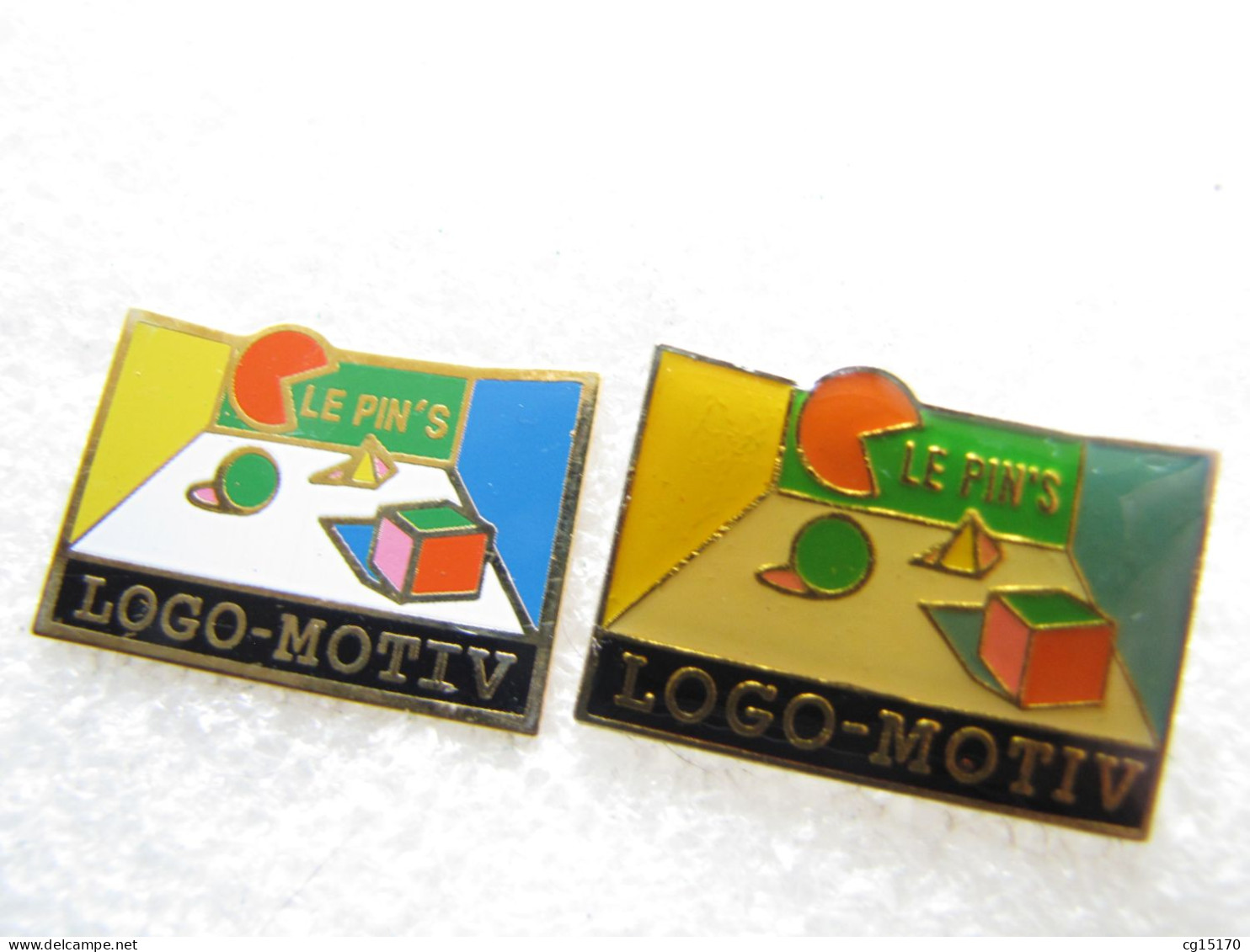 PIN'S     LOT  2  LOGO MOTIV    LE PIN'S - Andere & Zonder Classificatie