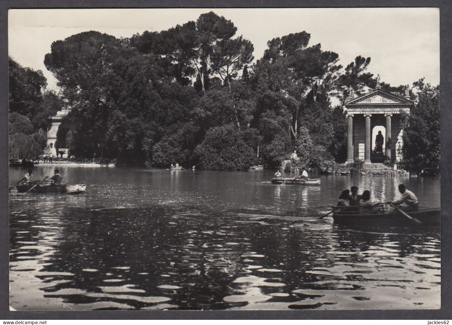 123920/ ROMA, Villa Borghese, Il Laghetto Col Tempio - Parken & Tuinen