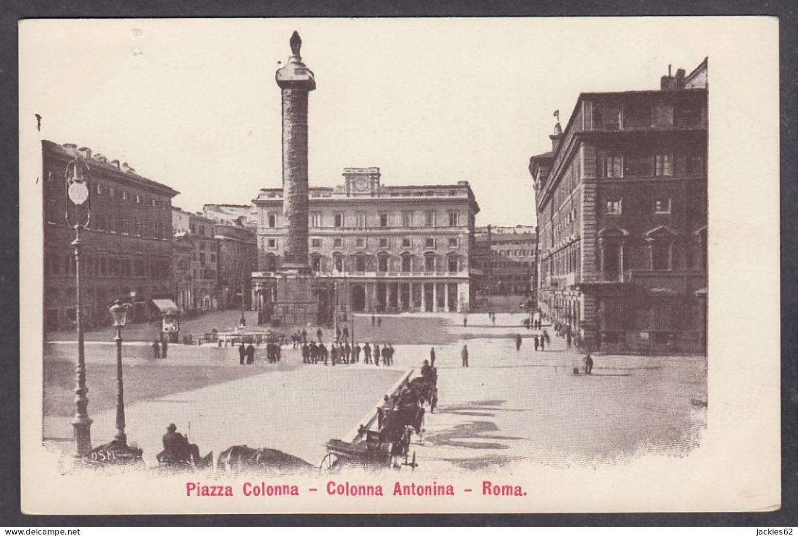 120163/ ROMA, Piazza Colonna, Colonna Antonina - Lugares Y Plazas
