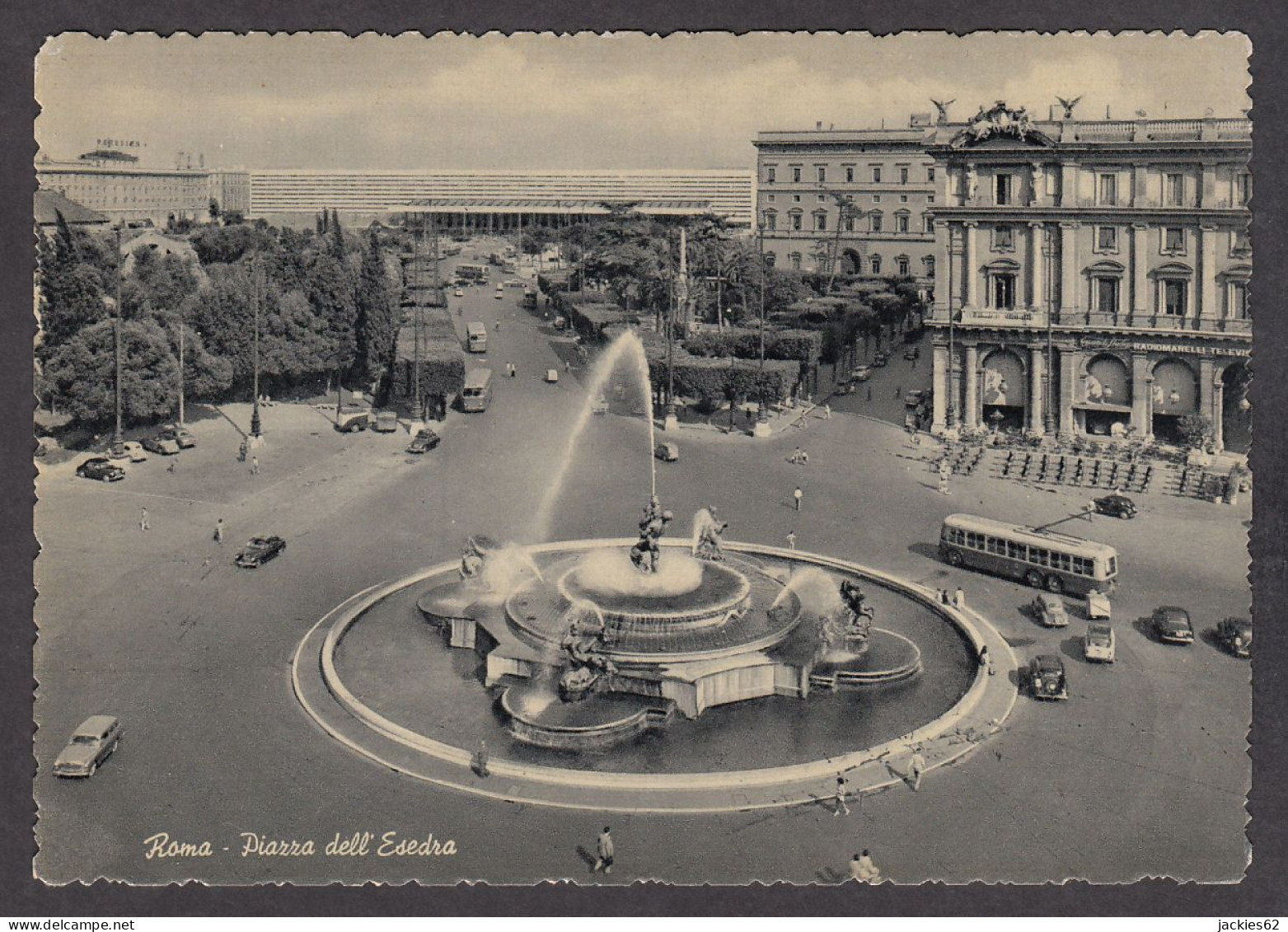 084751/ ROMA, Piazza Esedra, Fontana Delle Naiadi E Stazione Termini - Orte & Plätze