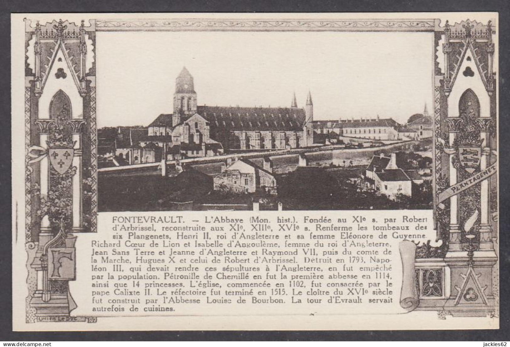 125834/ FONTEVRAUD, Abbaye Notre-Dame - Autres & Non Classés