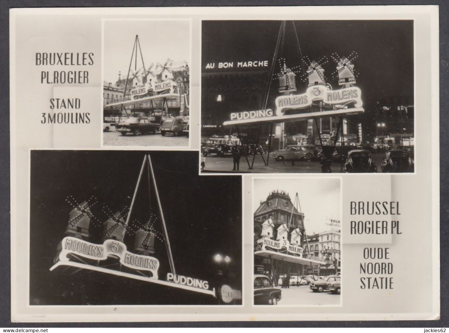 129248/ BRUXELLES, Place Rogier, Stand 3 Moulins (Publicité) - Plazas