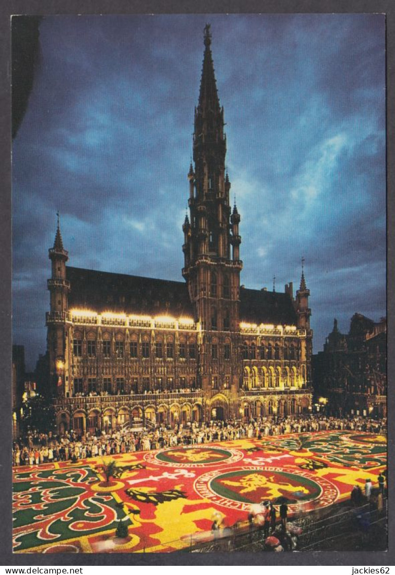 129247/ BRUXELLES, Grand'Place, Tapis De Fleurs La Nuit - Plazas