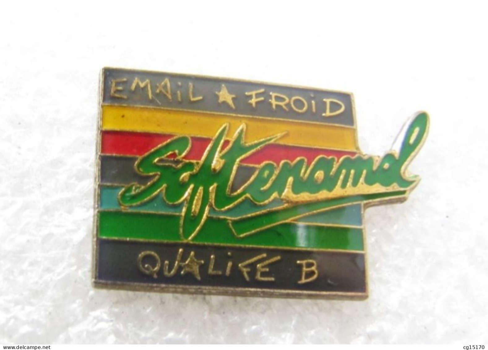 PIN'S     SOFT ENAMEL  QUALIFE B  EMAIL A FROID - Sonstige & Ohne Zuordnung