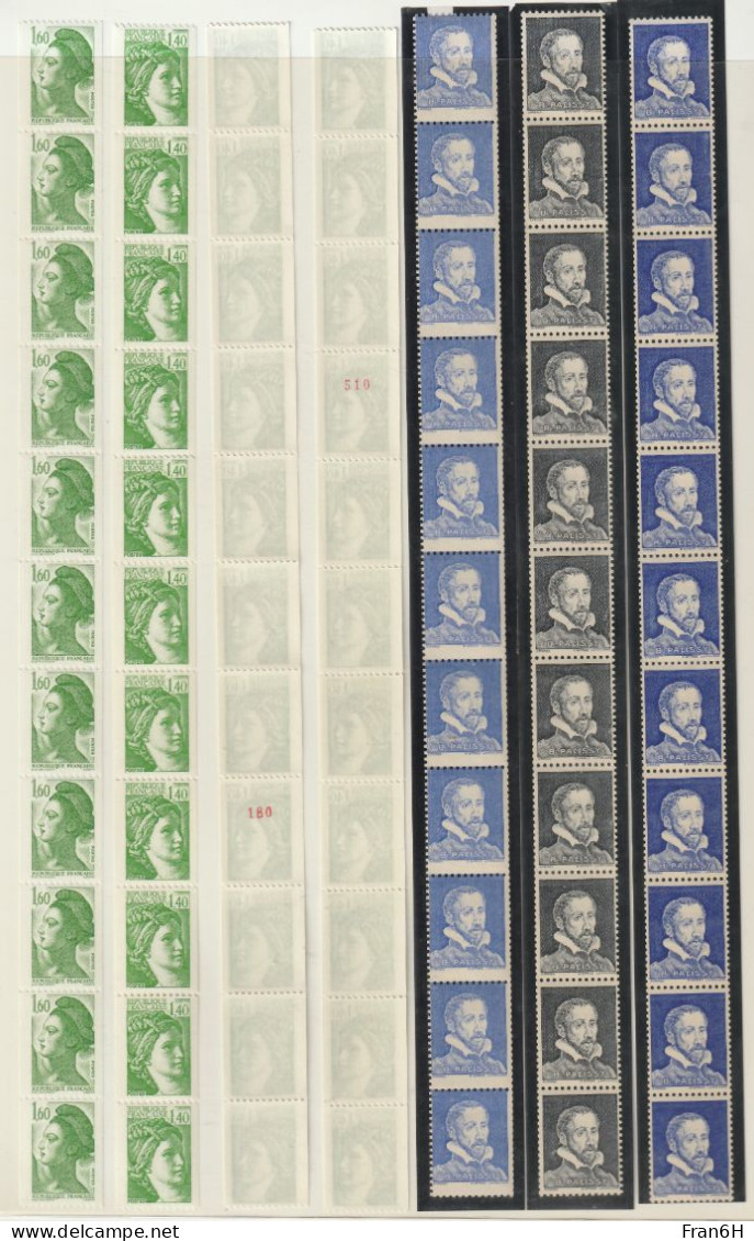 Lot De 23 Roulettes - Neufs ** - MNH - Roulettes