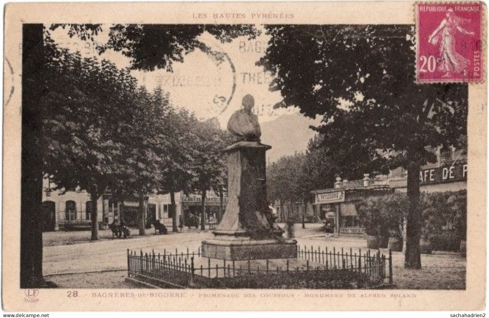 65. BAGNERES-DE-BIGORRE. Promenade Des Coustous. Monument De Alfred Roland. 28 - Bagneres De Bigorre