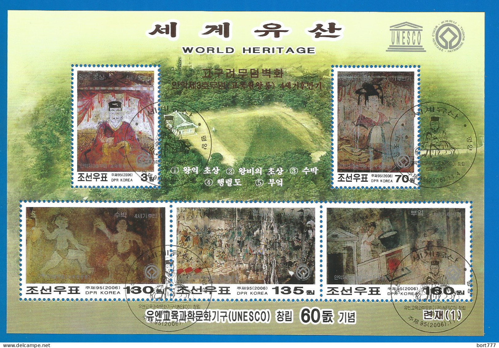 Korea 2005 Used S/S Block  - Corée Du Nord