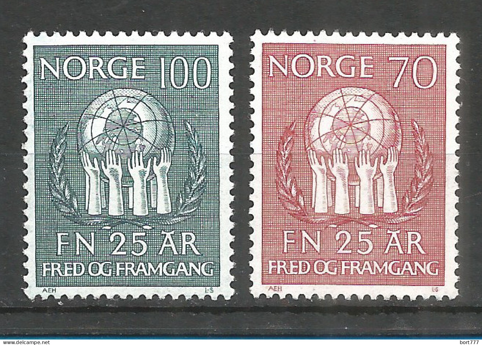 NORWAY 1970 Mint MNH(**) Mi.# 611-12 - Ungebraucht