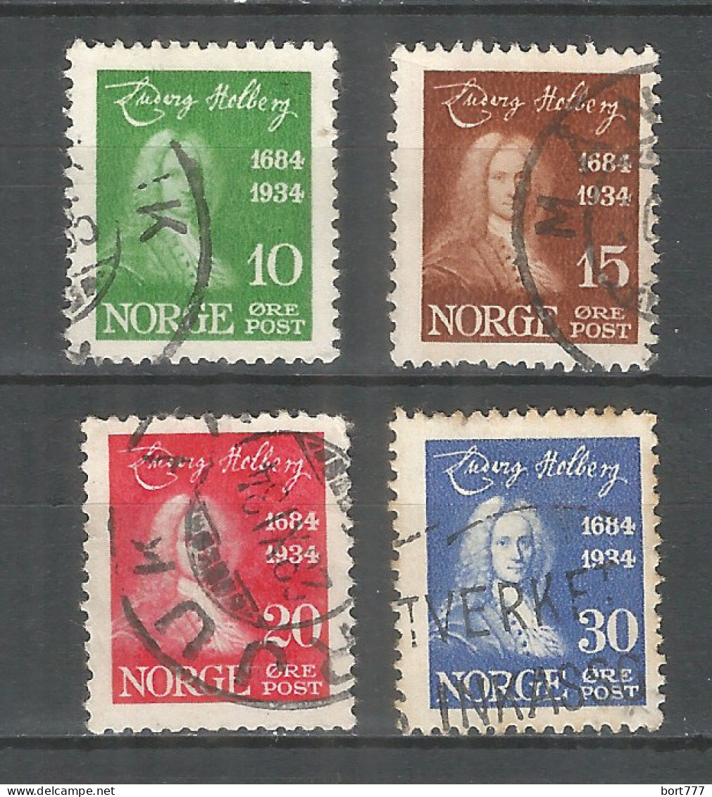 Norway 1934 Used Stamps  Set Michel # 168-171 - Oblitérés