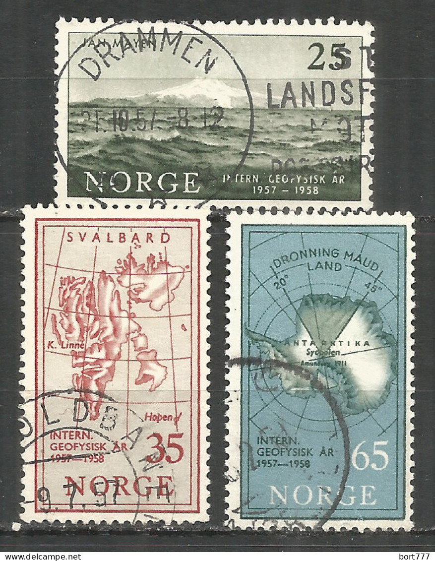 Norway 1957 Used Stamps  Map - Gebruikt