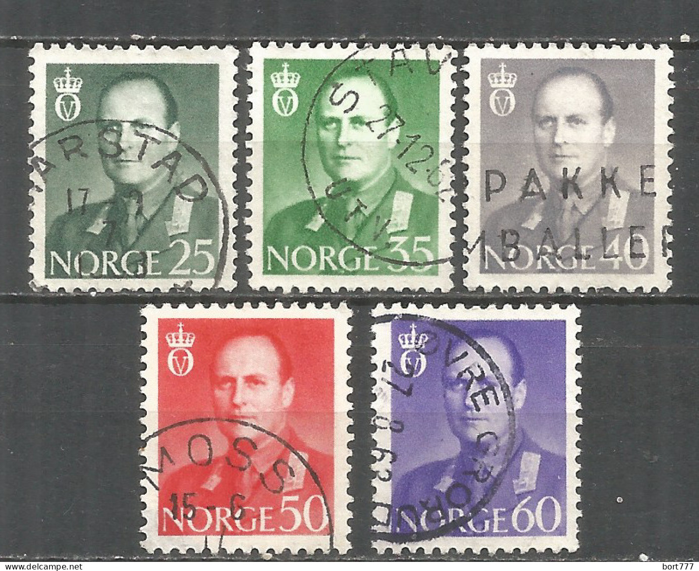 Norway 1962 Used Stamps Mi.# 471-475 - Oblitérés