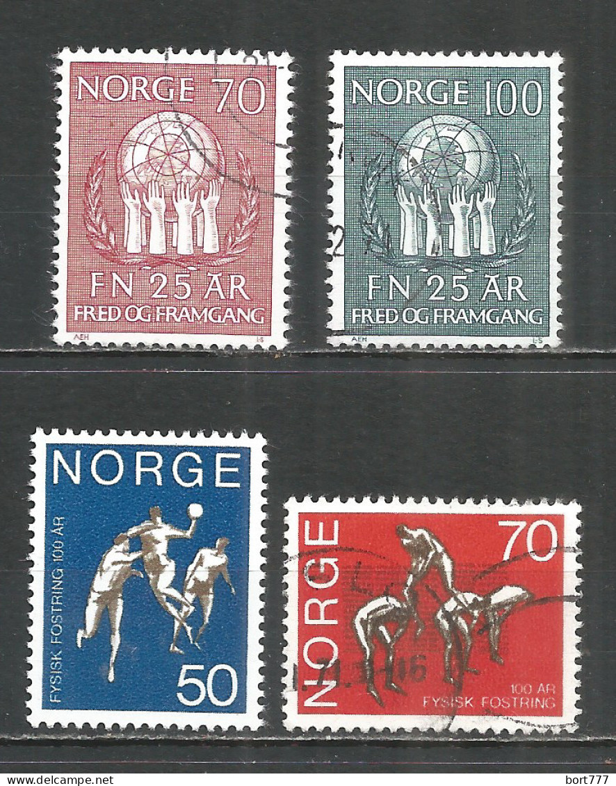 Norway 1970 Used Stamps Mi.# 611-12, 617-18 - Gebruikt