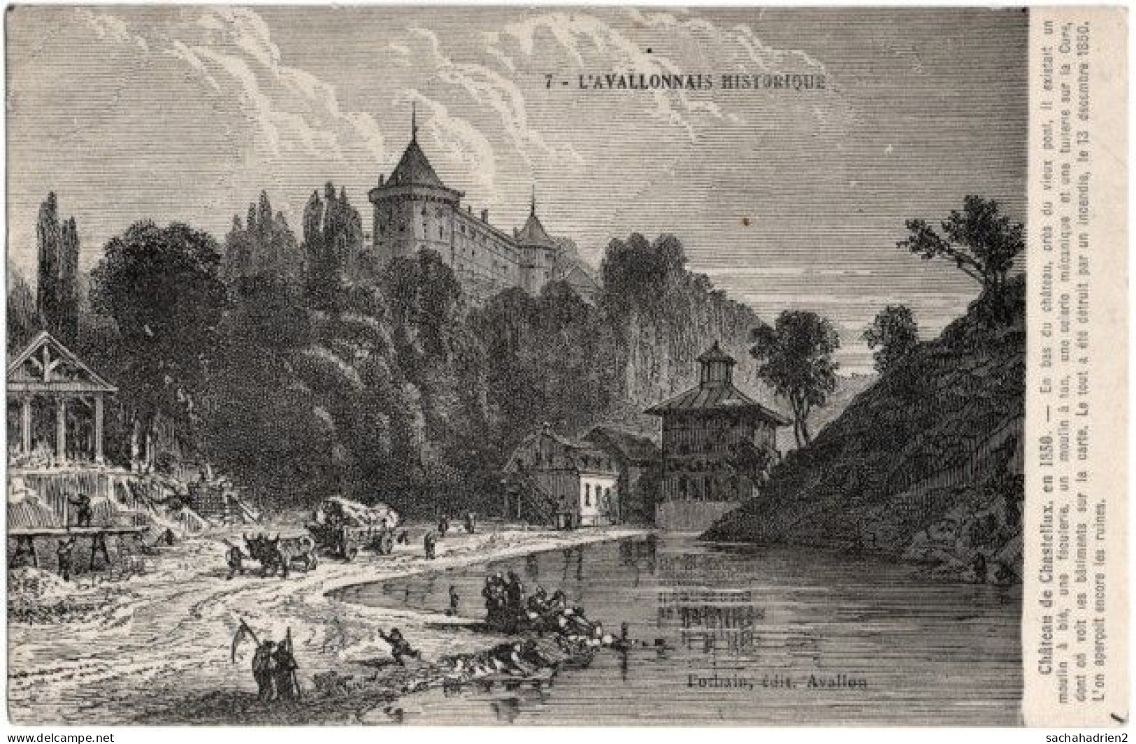 89. Château De CHASTELLUX En 1850 - Sonstige & Ohne Zuordnung