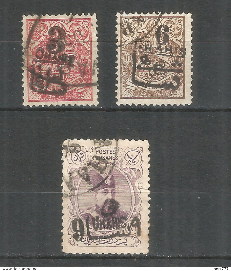 PERSIA 1904 Used Stamps  Mi# 215-217 - Irán