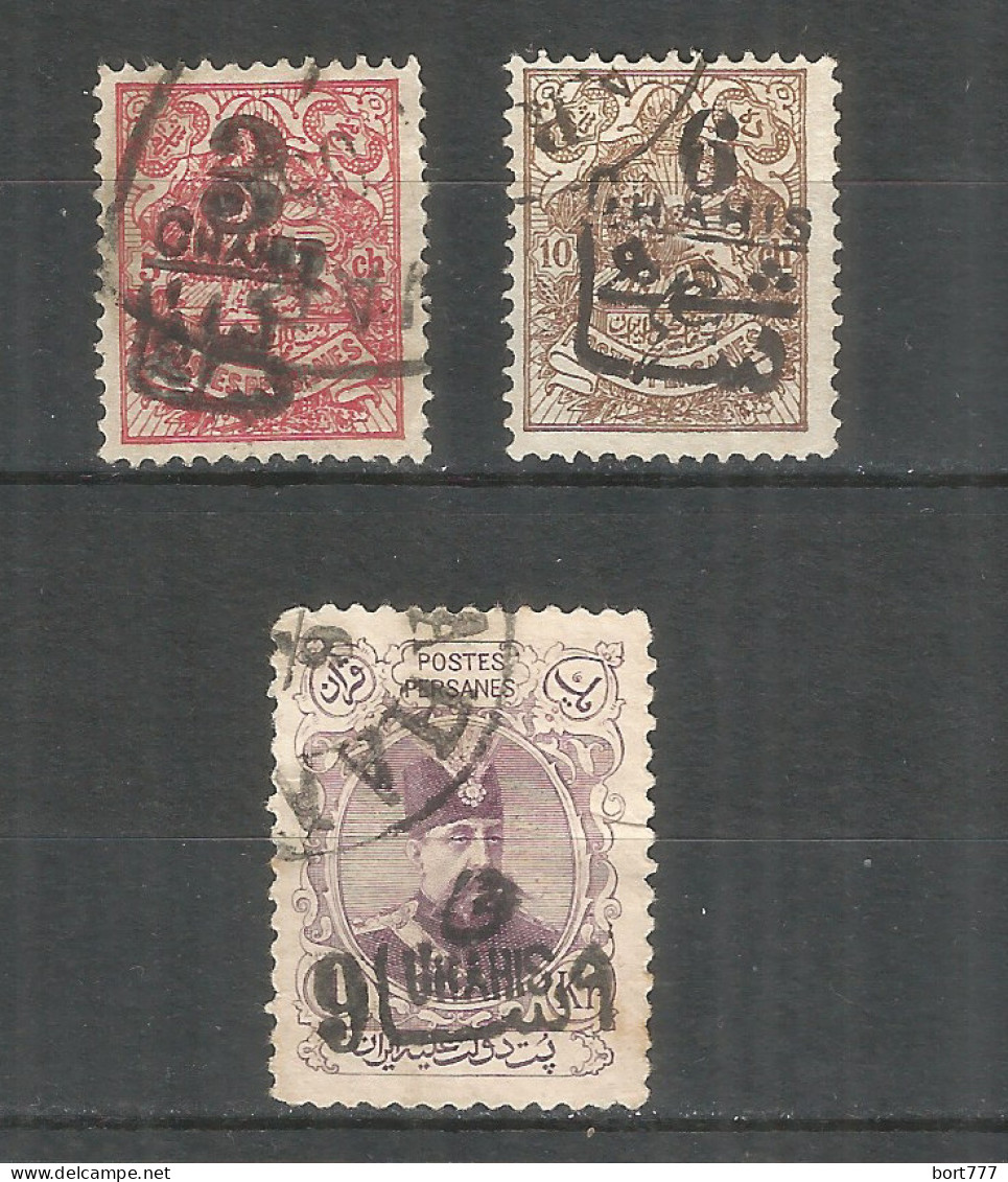 PERSIA 1904 Used Stamps  Mi# 215-217 - Iran