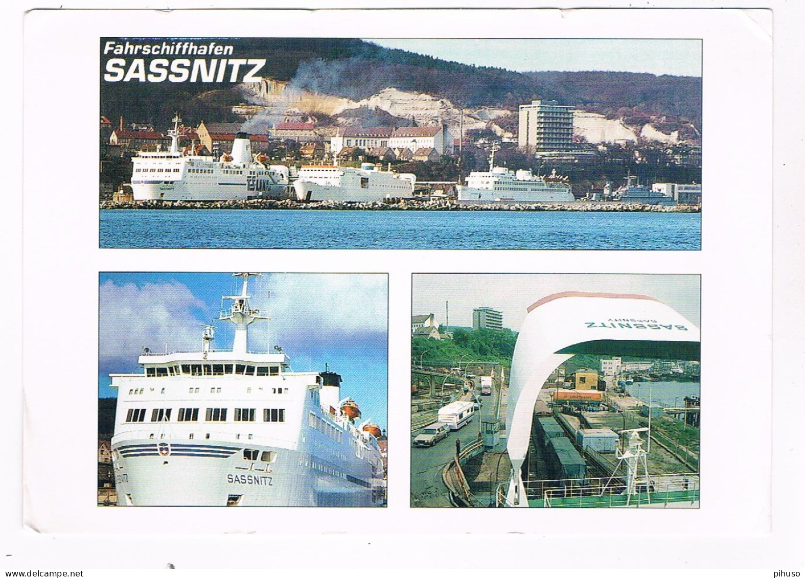 SCH-1667  SASSNITZ : With FERRY ( Size 163 X 114) - Fähren